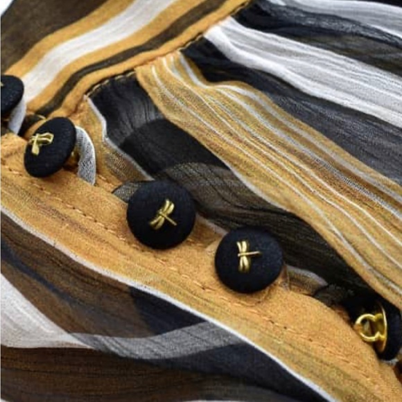 Zimmerman, botanical panelled midi dress. silk dress, brown snd white - Picture 2 of 5